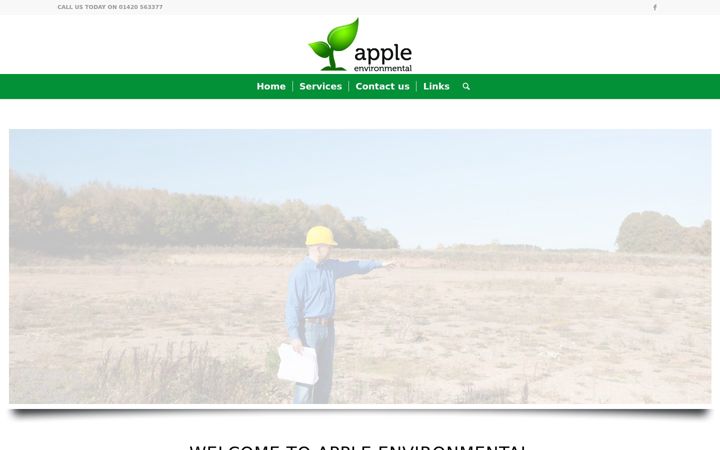 Snimka zaslona za appleenvironmental.co.uk