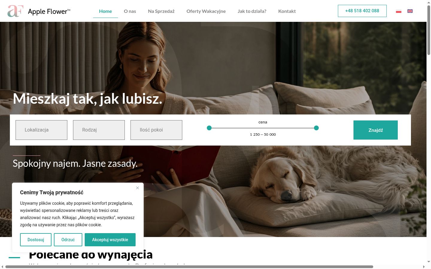 Képernyőkép a bármilyen interakció előtt megjelenő hozzájárulási bannerről