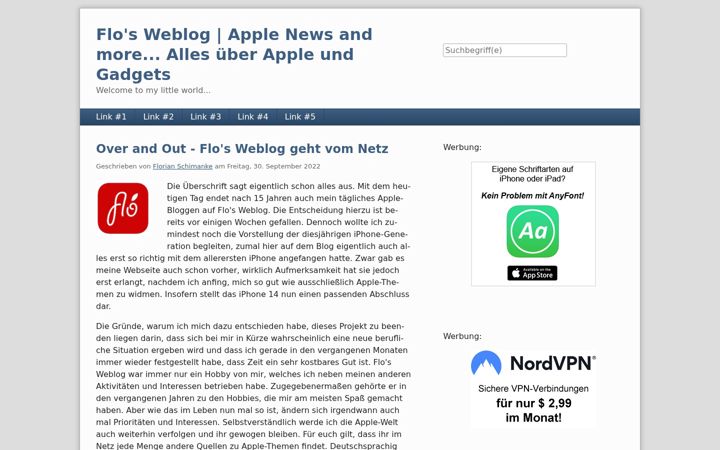 Posnetek zaslona applekult.de