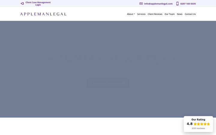 Екранна снимка на applemanlegal.com