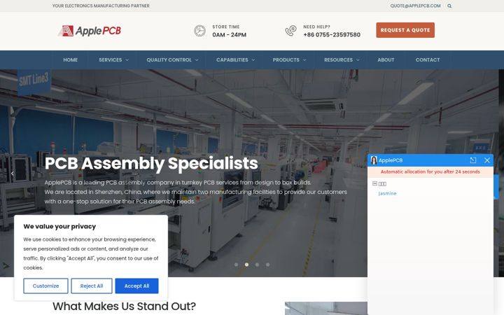 Képernyőkép: applepcb.com
