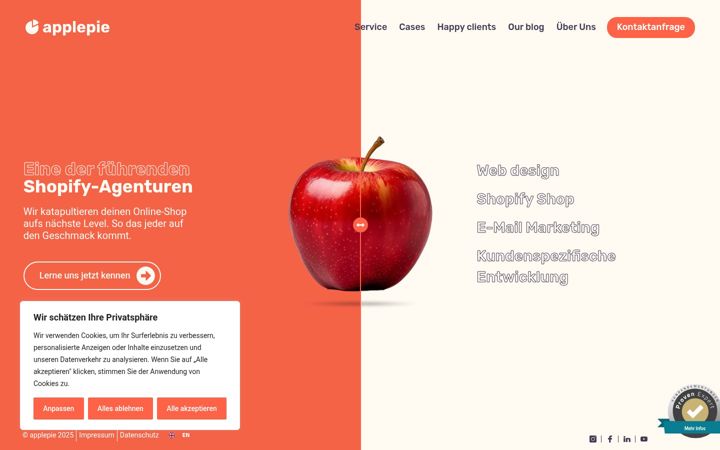 Screenshot of applepie.berlin