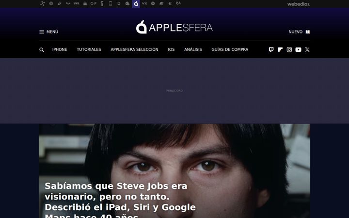 Screenshot di applesfera.com