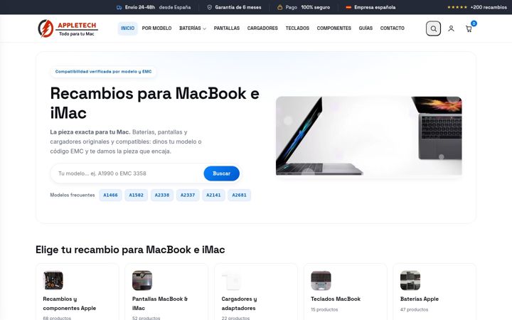 Screenshot of appletech.es