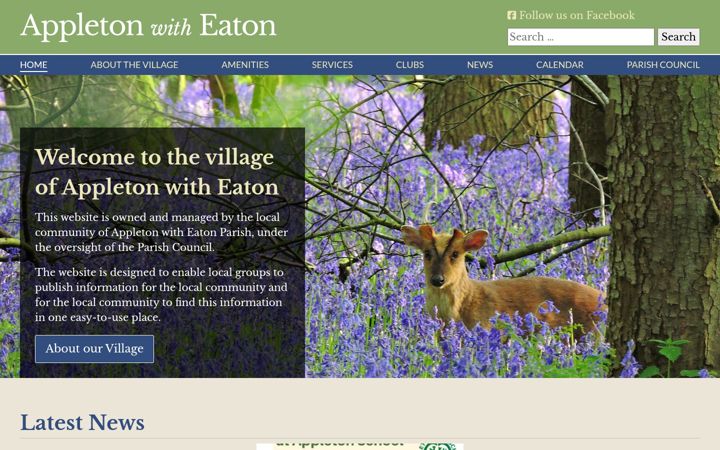 Екранна снимка на appleton-eaton-pc.gov.uk