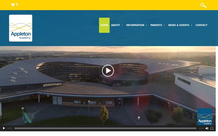Screenshot of appletonacademy.co.uk