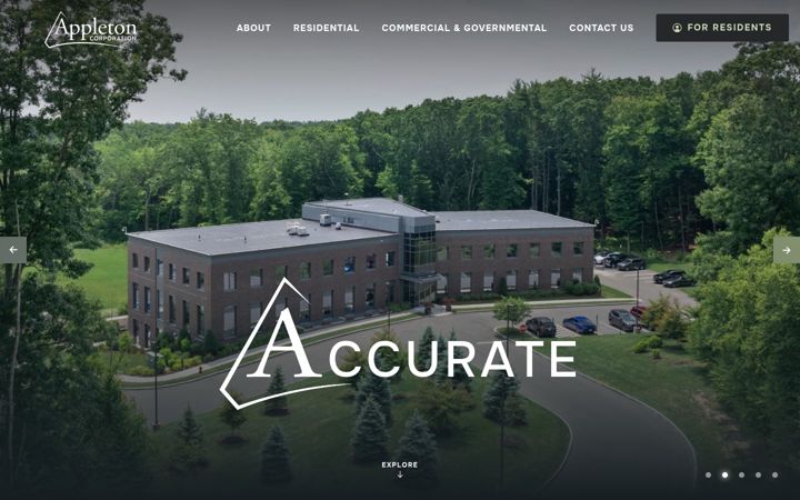 Screenshot of appletoncorporation.com