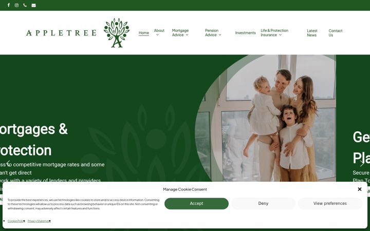 Screenshot von appletreefinance.com
