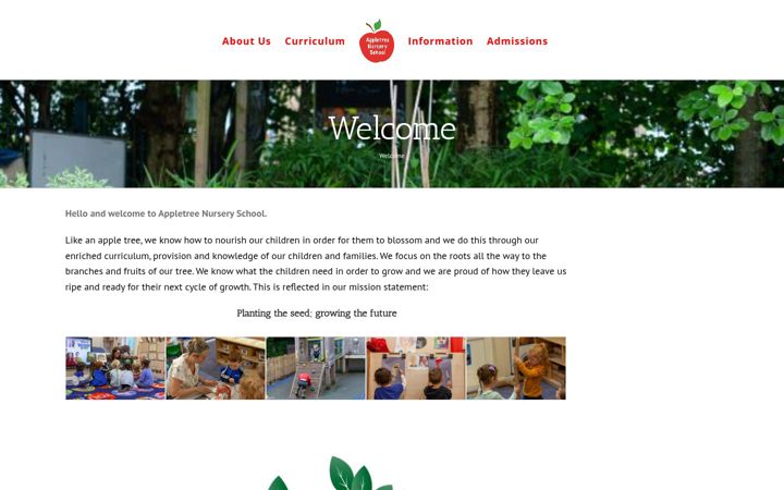 Screenshot ta' appletreenurseryschool.co.uk