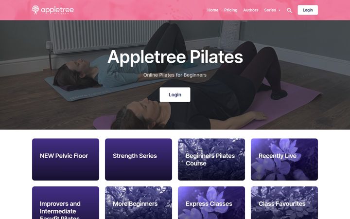 Screenshot ta' appletreepilatesonline.co.uk