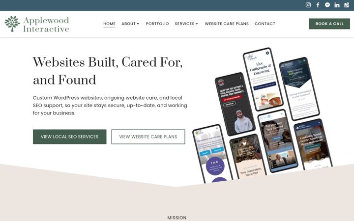 Screenshot of applewoodinteractive.com