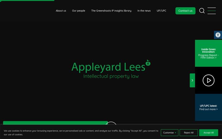 Screenshot of appleyardlees.com