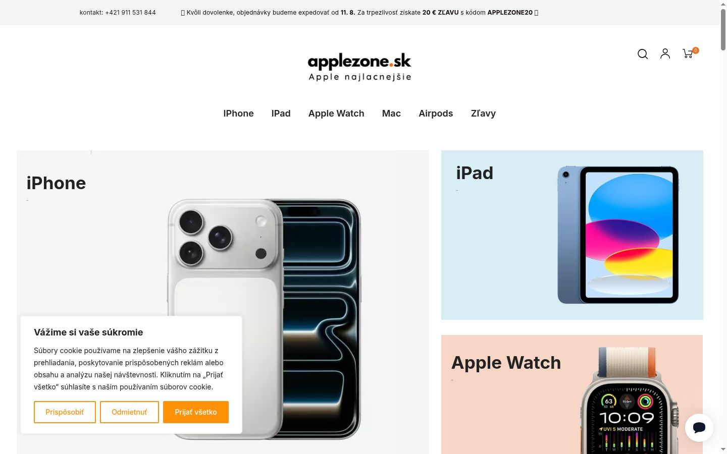 Sutikimo reklamjuostės, rodytos prieš bet kokią sąveiką, ekrano kopija