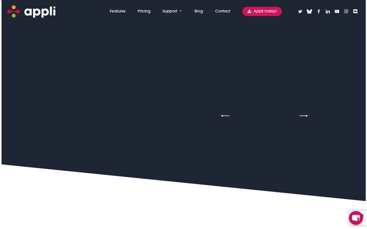 Posnetek zaslona appli.io