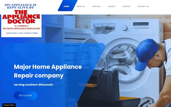 Zrzut ekranu appliancedoctorwi.com