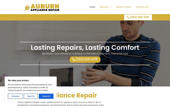 Zrzut ekranu appliancerepair-auburn.com