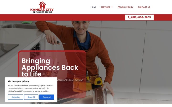 Zrzut ekranu appliancerepair-kansascity.com