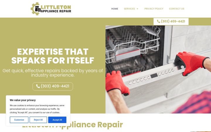 Zrzut ekranu appliancerepair-littleton.com