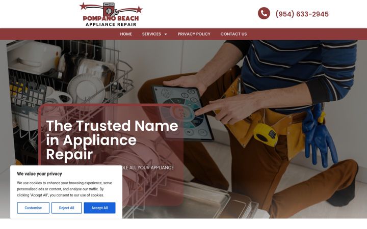 Ekrano kopija appliancerepair-pompanobeach.com