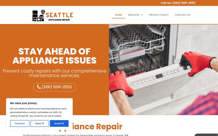 Ekrano kopija appliancerepair-seattle.com