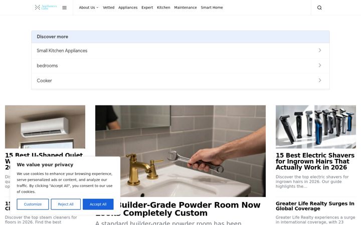 Zrzut ekranu applianceslabs.com
