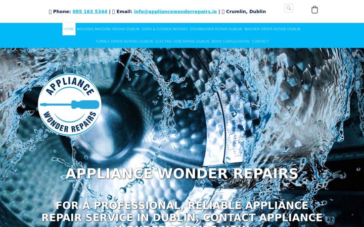 Screenshot of appliancewonderrepairs.ie