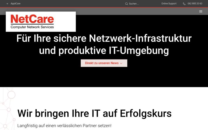 Screenshot of applicare.swiss