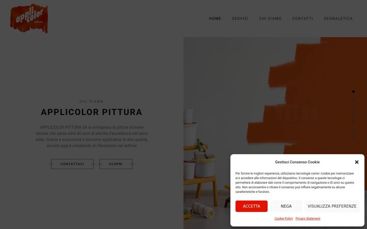 Snímek obrazovky applicolorpittura.ch