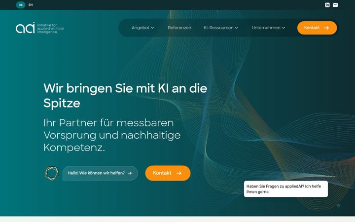 Screenshot of appliedai.de