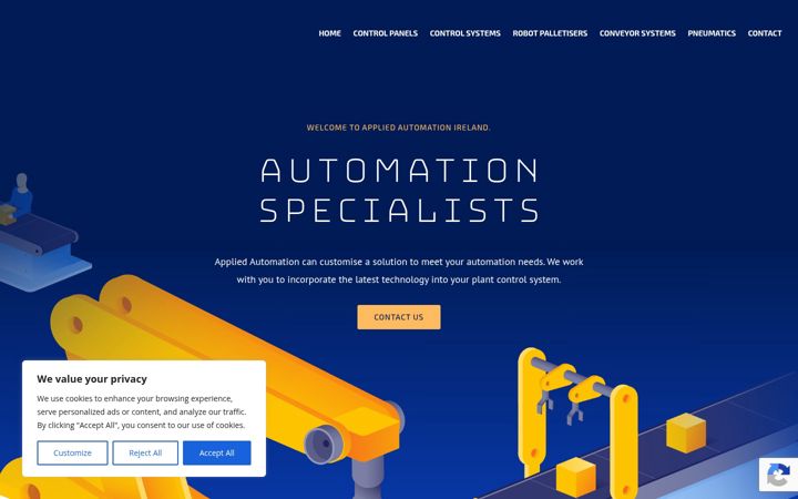Snímek obrazovky appliedautomation.ie