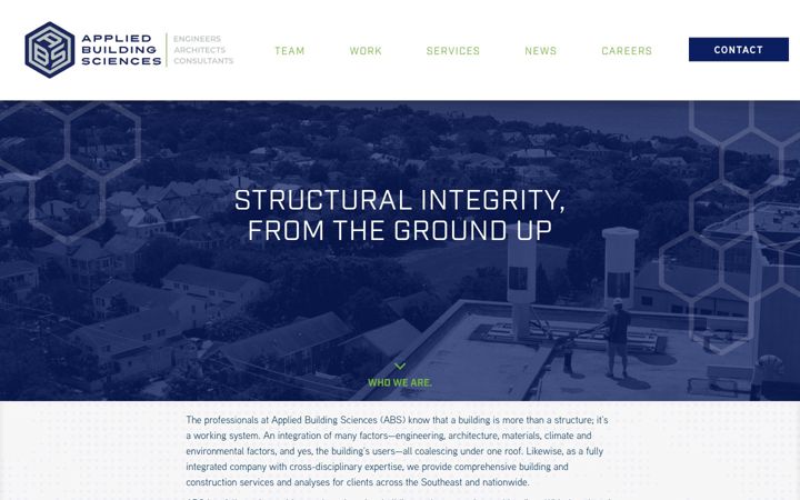 Screenshot of appliedbuildingsciences.com
