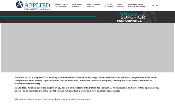 Screenshot van appliedcanada.com