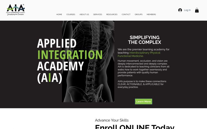 Screenshot van appliedintegrationacademy.com