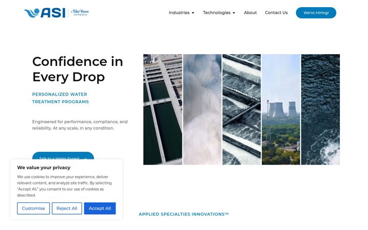Screenshot του appliedspecialties.com