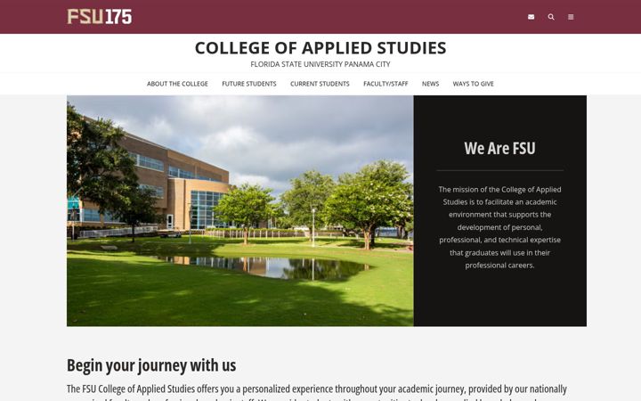 Képernyőkép: appliedstudies.fsu.edu