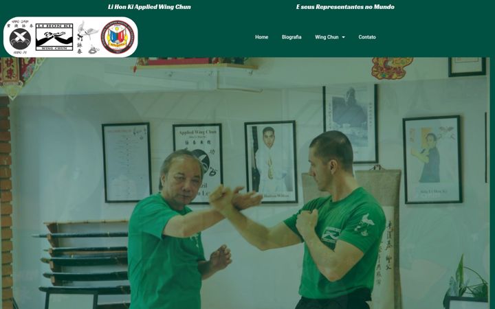 Screenshot of appliedwingchun.com.br
