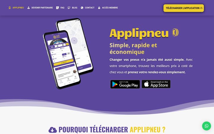 Screenshot του applipneu.com