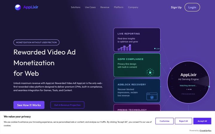 Screenshot of applixir.com