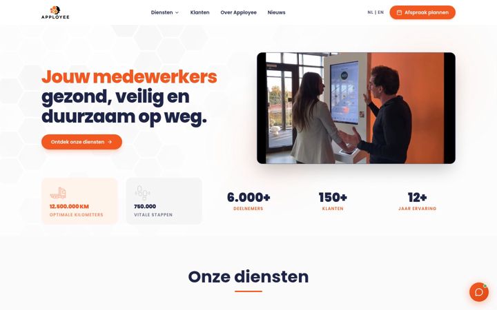 Screenshot ta' apployee.nl