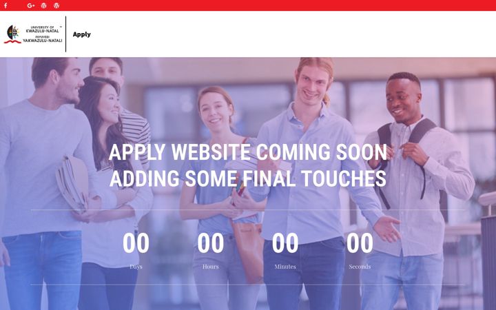 Screenshot of apply.ukzn.ac.za