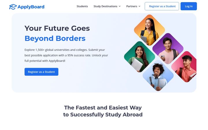 Ekrānuzņēmums no applyboard.com