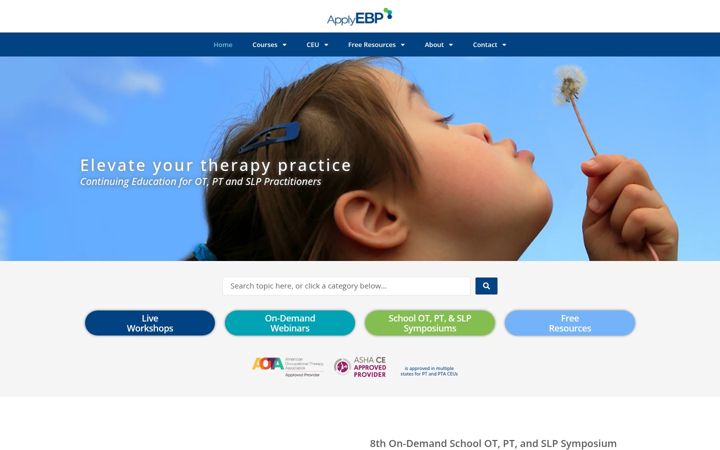 Screenshot of applyebp.com
