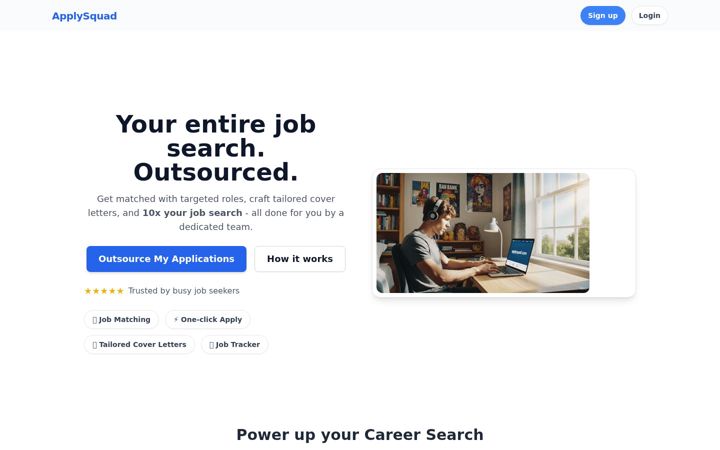 Screenshot of applysquad.com