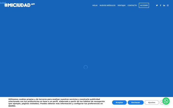 Screenshot of appmiciudad.com