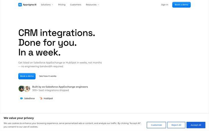 Screenshot of appnigma.ai