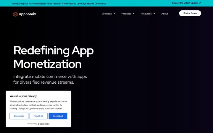 Screenshot of appnomix.app