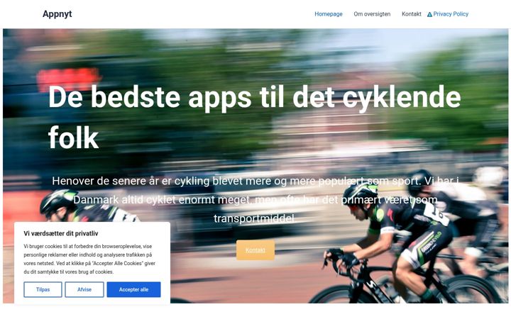 Screenshot of appnyt.dk