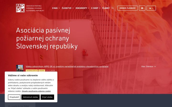 Screenshot of appo.sk