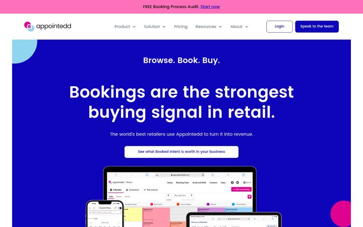 Screenshot of appointedd.com