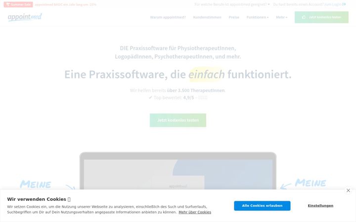 Screenshot of appointmed.com
